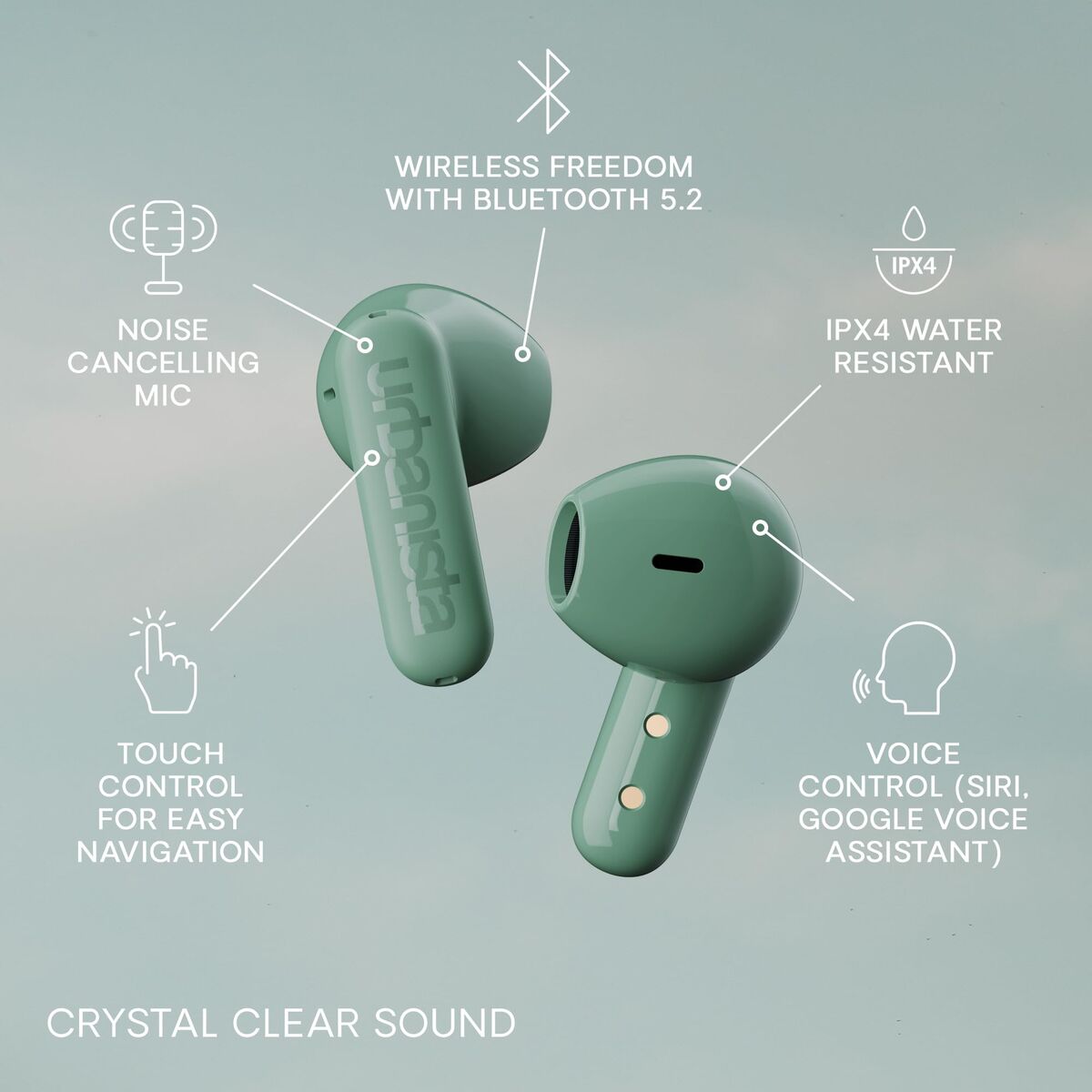 Headphones Urbanista 1036624 Green