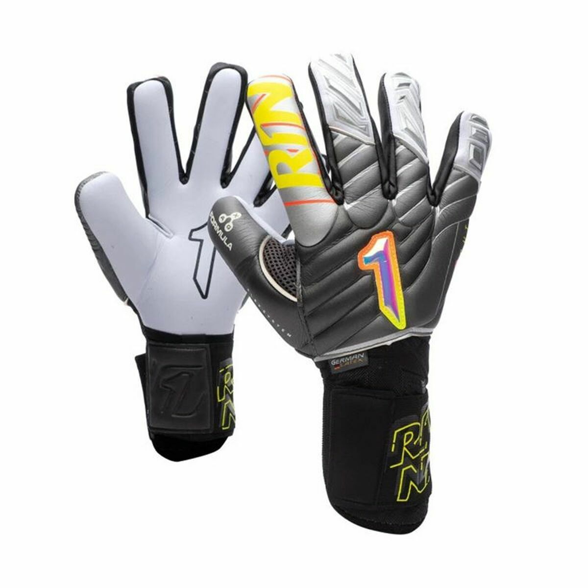 Goalkeeper Gloves Rinat Meta GK Alpha Grey Adults Goalkeeper Gloves Rinat Meta GK Alpha Grey Adults