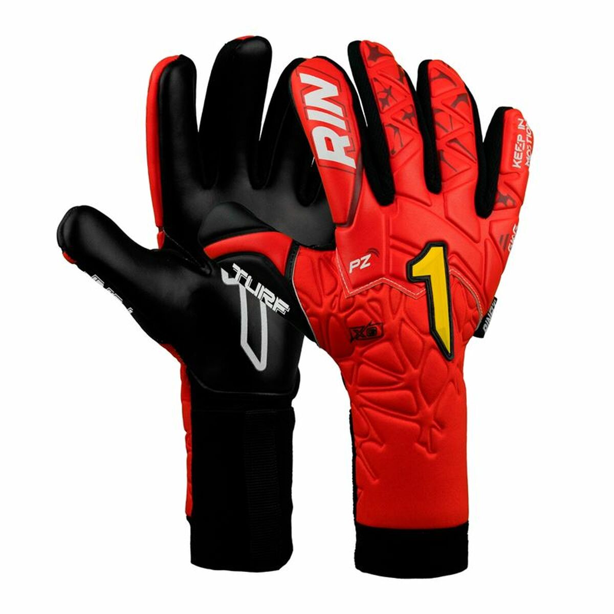 Goalkeeper Gloves Rinat Xtreme Guard Dominius Turf Red Adults Goalkeeper Gloves Rinat Xtreme Guard Dominius Turf Red Adults