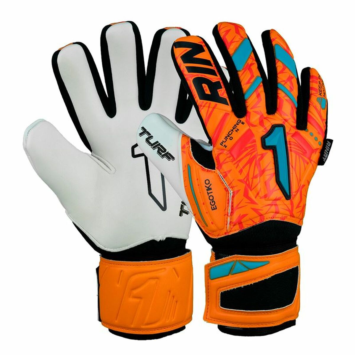 Goalkeeper Gloves Rinat Egotiko Vengador Turf Orange