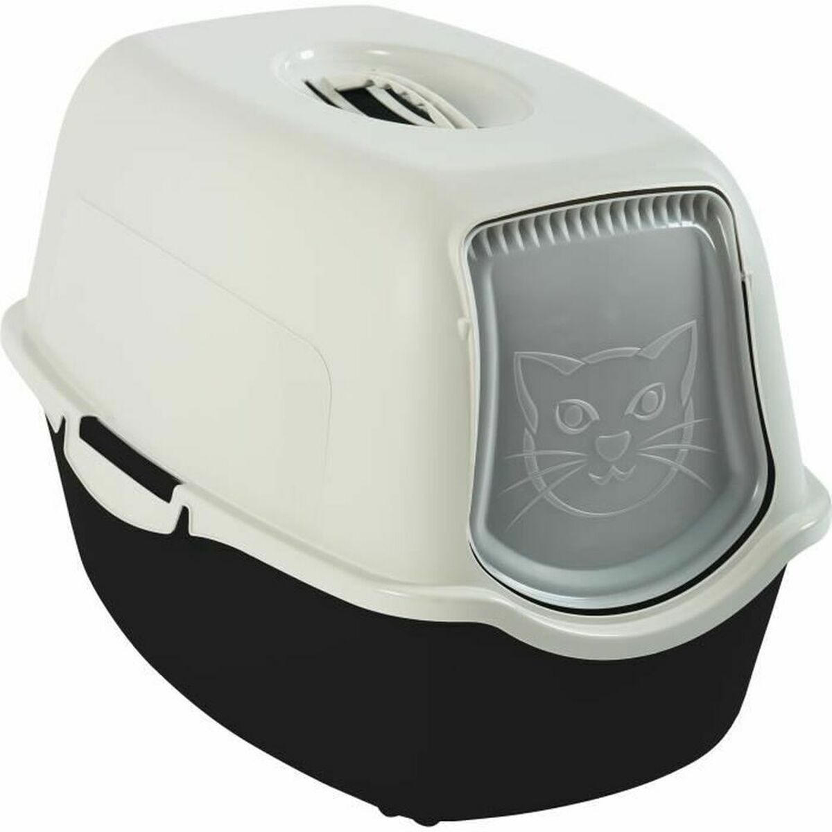 Cat Litter Box Rotho My Pet BAILEY 56 x 28 x 39 cm White/Black Cat Litter Box Rotho My Pet BAILEY 56 x 28 x 39 cm White/Black