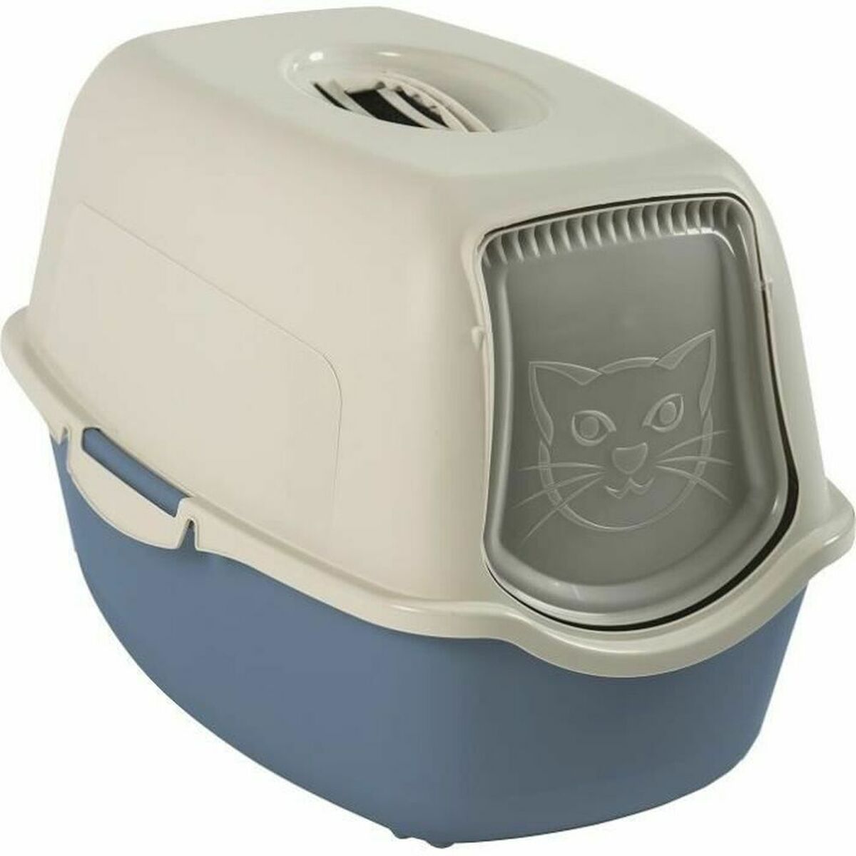 Cat Litter Box Rotho My Pet BAILEY Blue/White Recycled plastic Cat Litter Box Rotho My Pet BAILEY Blue/White Recycled plastic