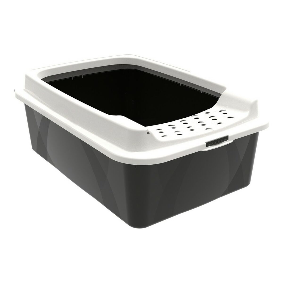Cat Litter Box Rotho My Pet Bonnie Eco White/Black 57,2 x 39,3 x 20,9 cm Cat Litter Box Rotho My Pet Bonnie Eco White/Black 57,2 x 39,3 x 20,9 cm