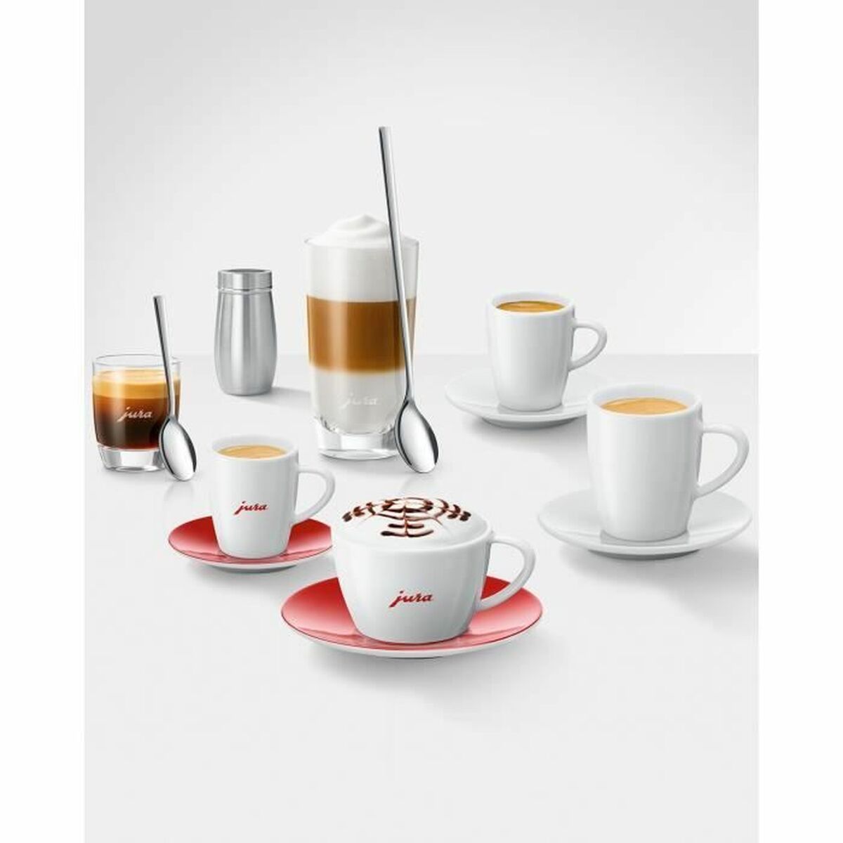 2 Piece Coffee Cup Set Jura 85 ml White (2 Units)