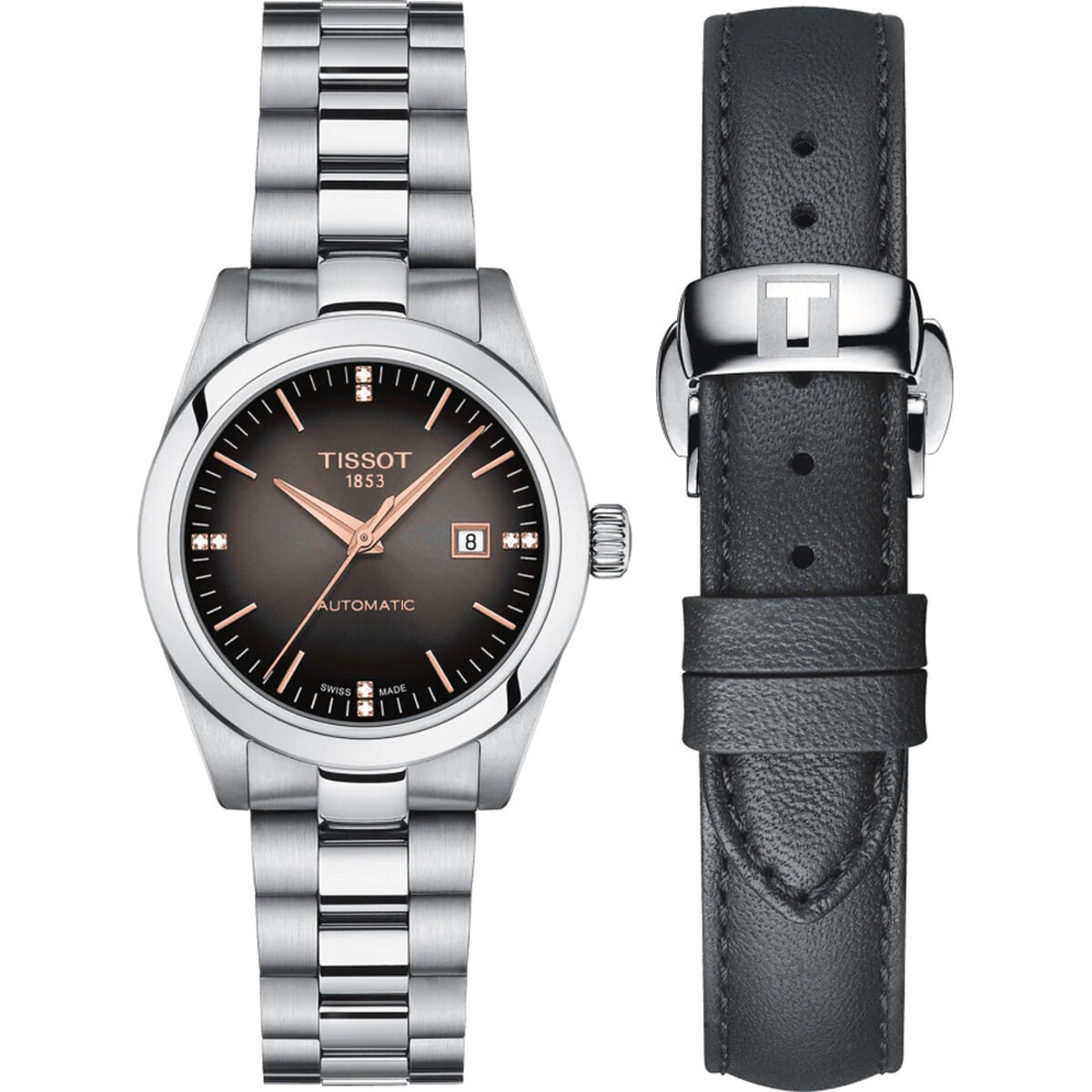Men’s Watch Tissot T-MY LADY AUTOMATIC W-DIAMONDS Black Silver