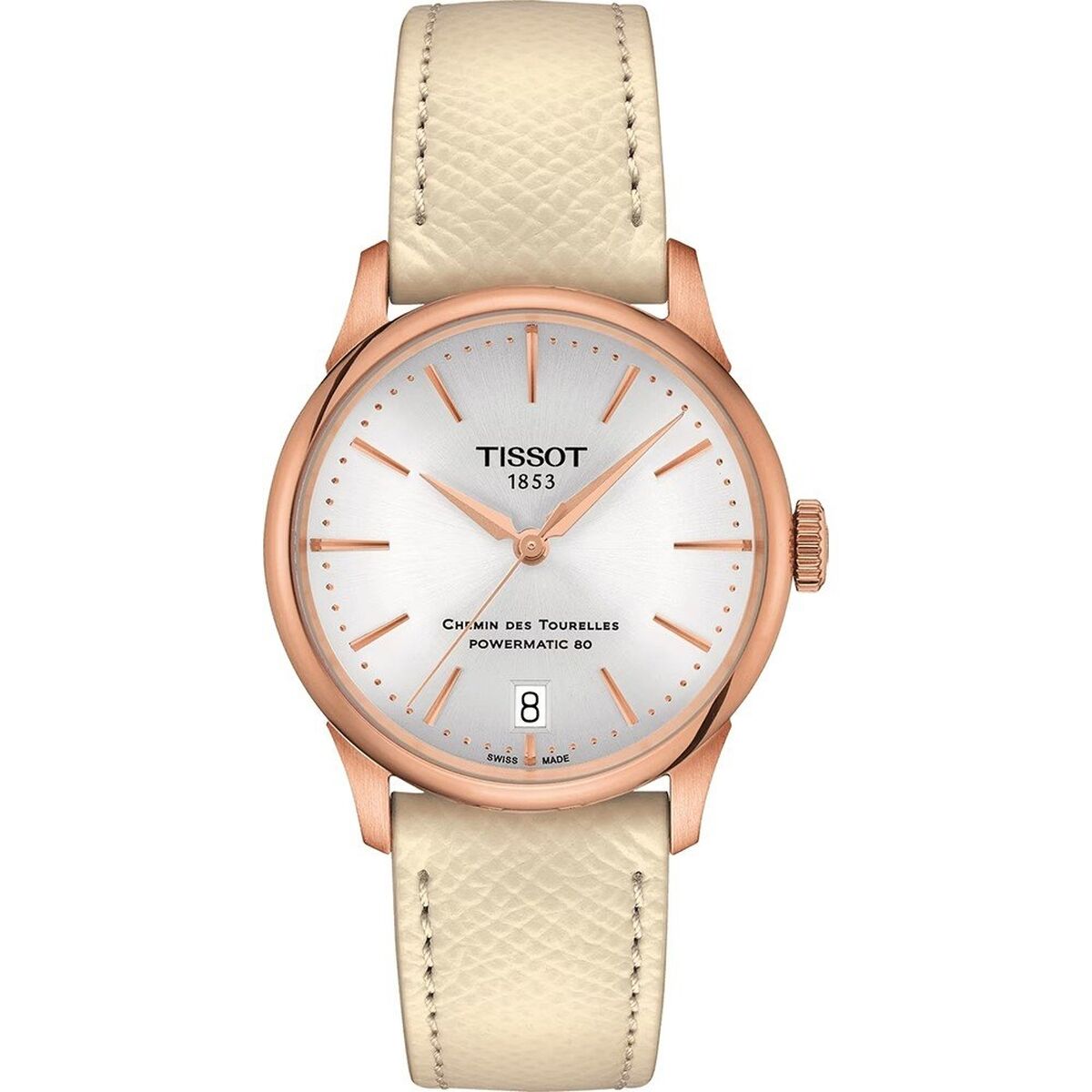 Ladies’ Watch Tissot CHEMIN DES TOURELLES POWERMATIC 80 Golden ( 35 mm)