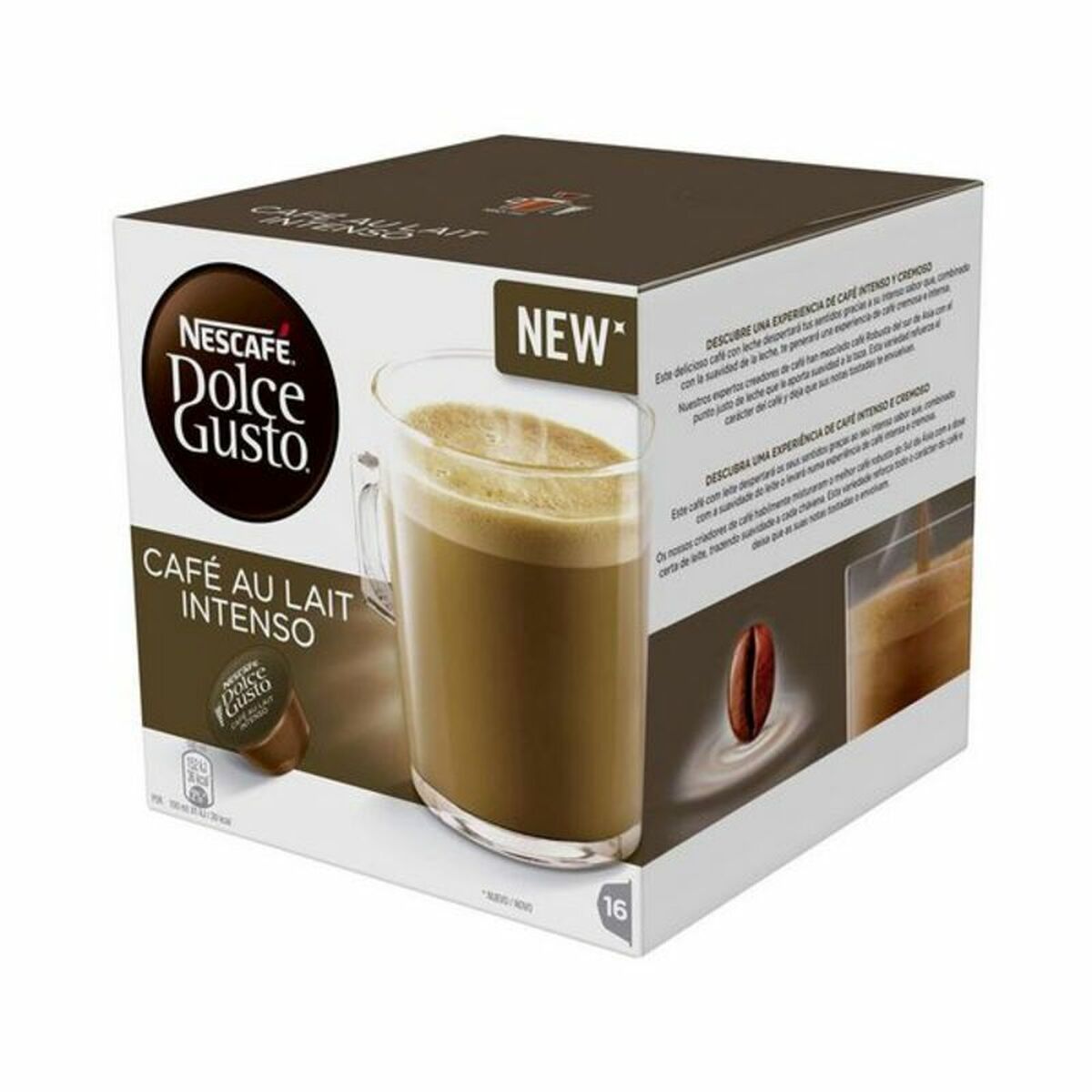 Coffee Capsules Nescafé Dolce Gusto 48116 Café Au Lait Intenso (16 uds) Coffee Capsules Nescafé Dolce Gusto 48116 Café Au Lait Intenso (16 uds)