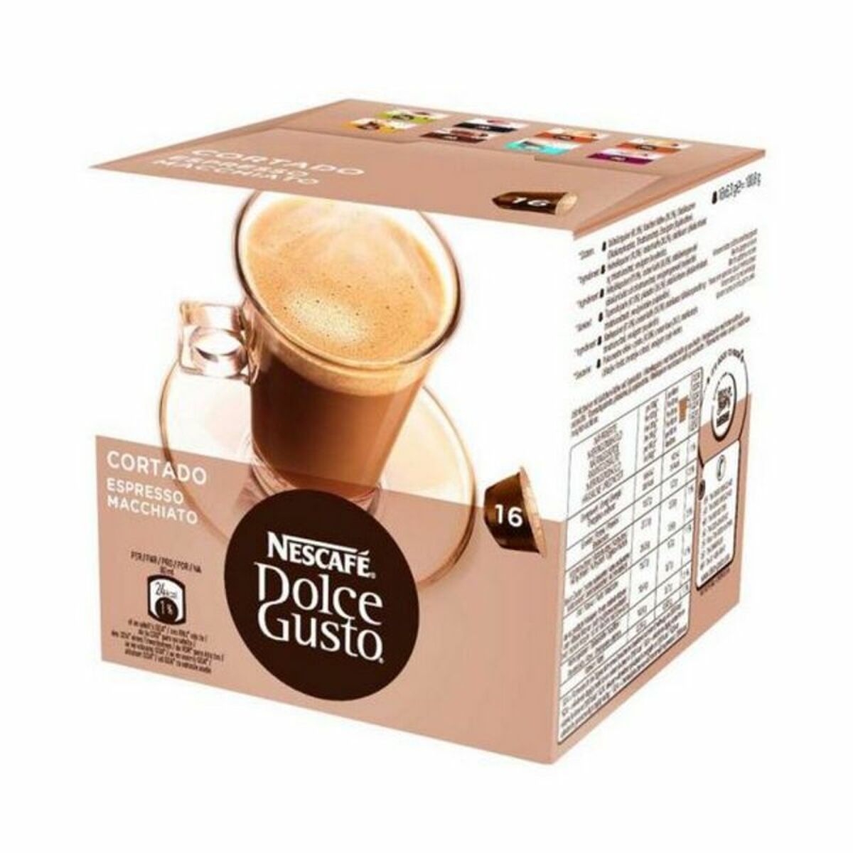 Case Nescafé Dolce Gusto 96350 Espresso Macchiato (16 uds) Case Nescafé Dolce Gusto 96350 Espresso Macchiato (16 uds)