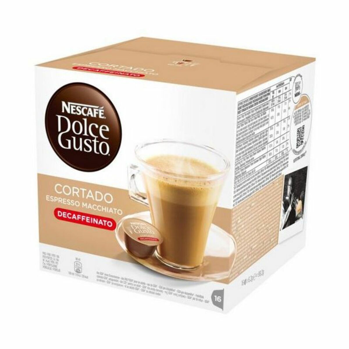 Coffee Capsules Nescafé Dolce Gusto 7613033494314 Espresso Macchiato Decaffeinato (16 uds) Coffee Capsules Nescafé Dolce Gusto 7613033494314 Espresso Macchiato Decaffeinato (16 uds)