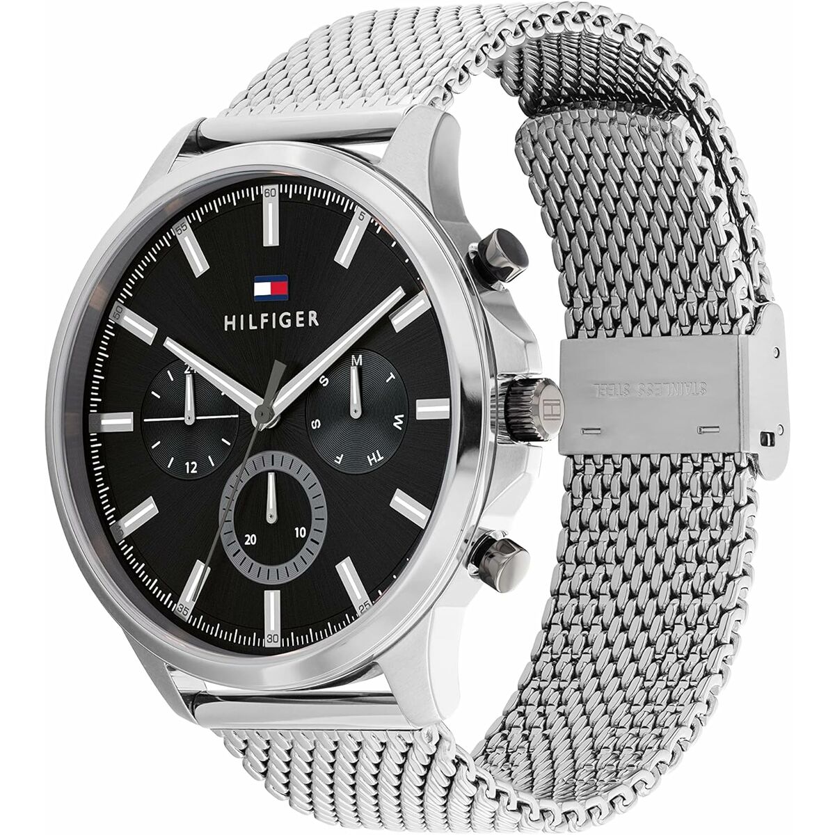 Men’s Watch Tommy Hilfiger RYDER Black Silver