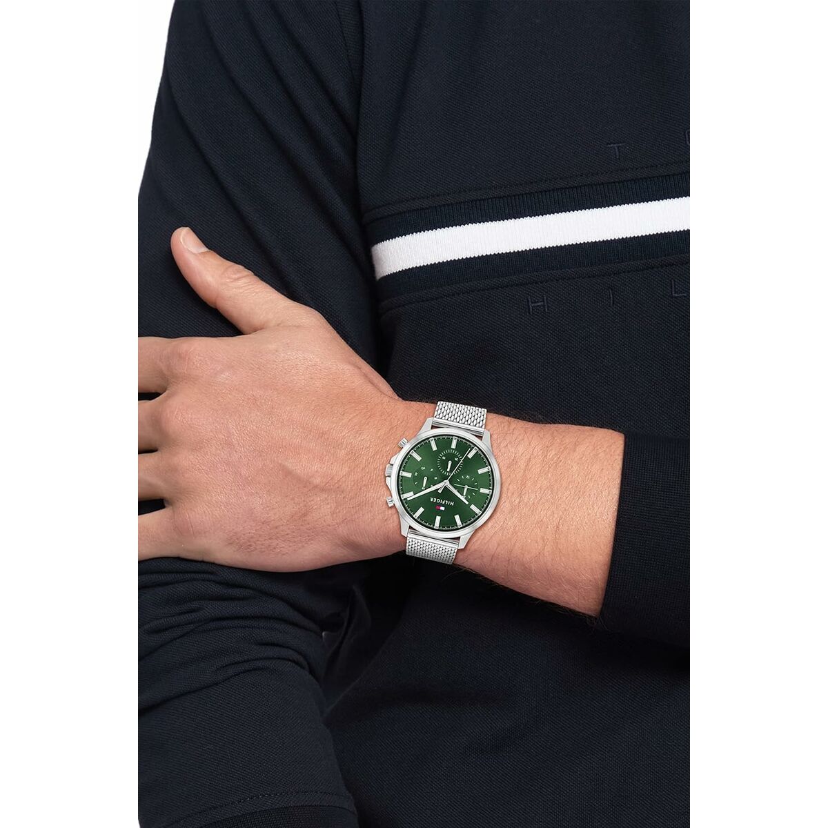 Men’s Watch Tommy Hilfiger 1683474 Green Silver