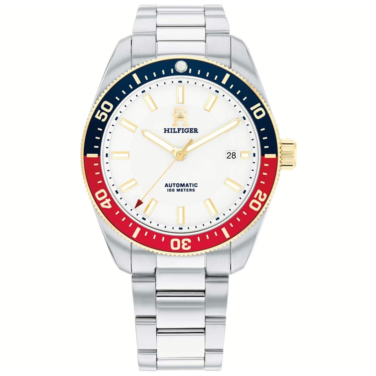 Unisex Watch Tommy Hilfiger TH85 White Silver (Ã 40 mm)