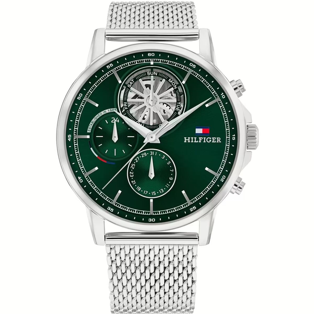 Men’s Watch Tommy Hilfiger 1692157 Green Silver