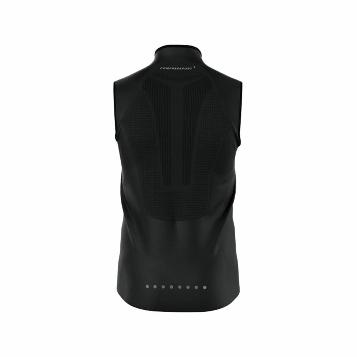 Men’s Sports Gilet Compressport Hurricane Black