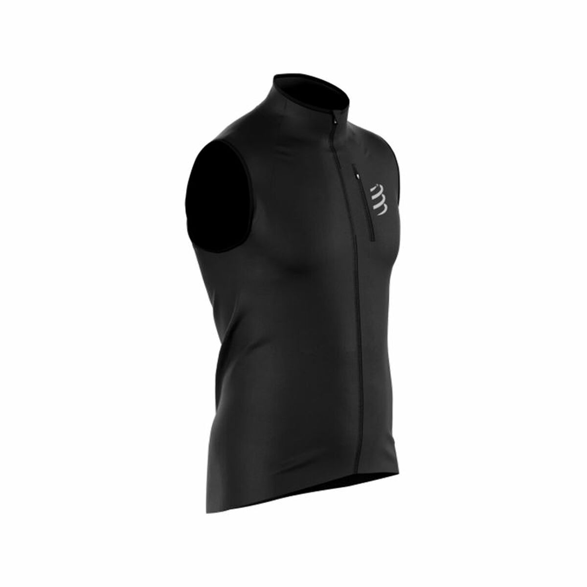 Men’s Sports Gilet Compressport Hurricane Black