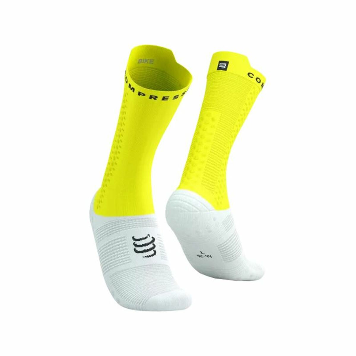Sports Socks Compressport Pro Racing Lime green Sports Socks Compressport Pro Racing Lime green