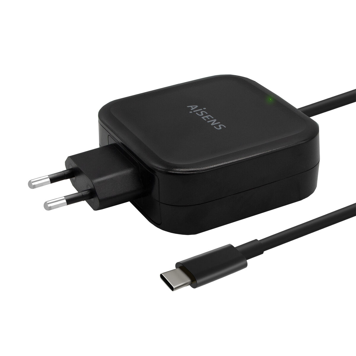 Wall Charger Aisens ASCH-1PD65WL-BK Black 65 W Wall Charger Aisens ASCH-1PD65WL-BK Black 65 W