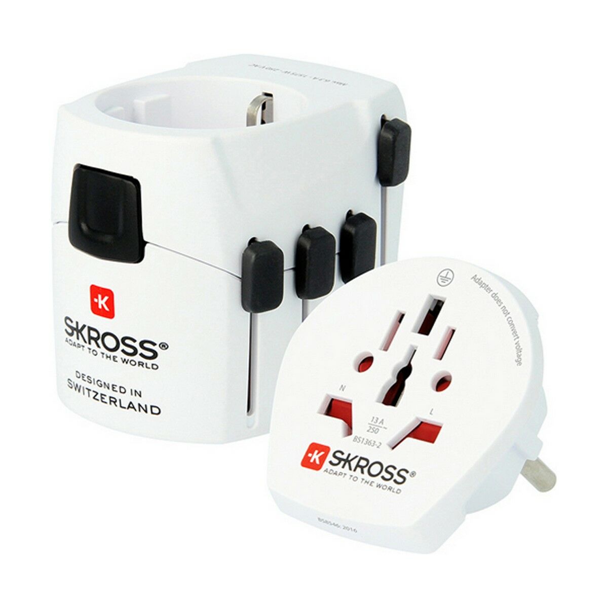 Universal Travel Power Adapter Skross 1103180 2 Pieces Universal Travel Power Adapter Skross 1103180 2 Pieces