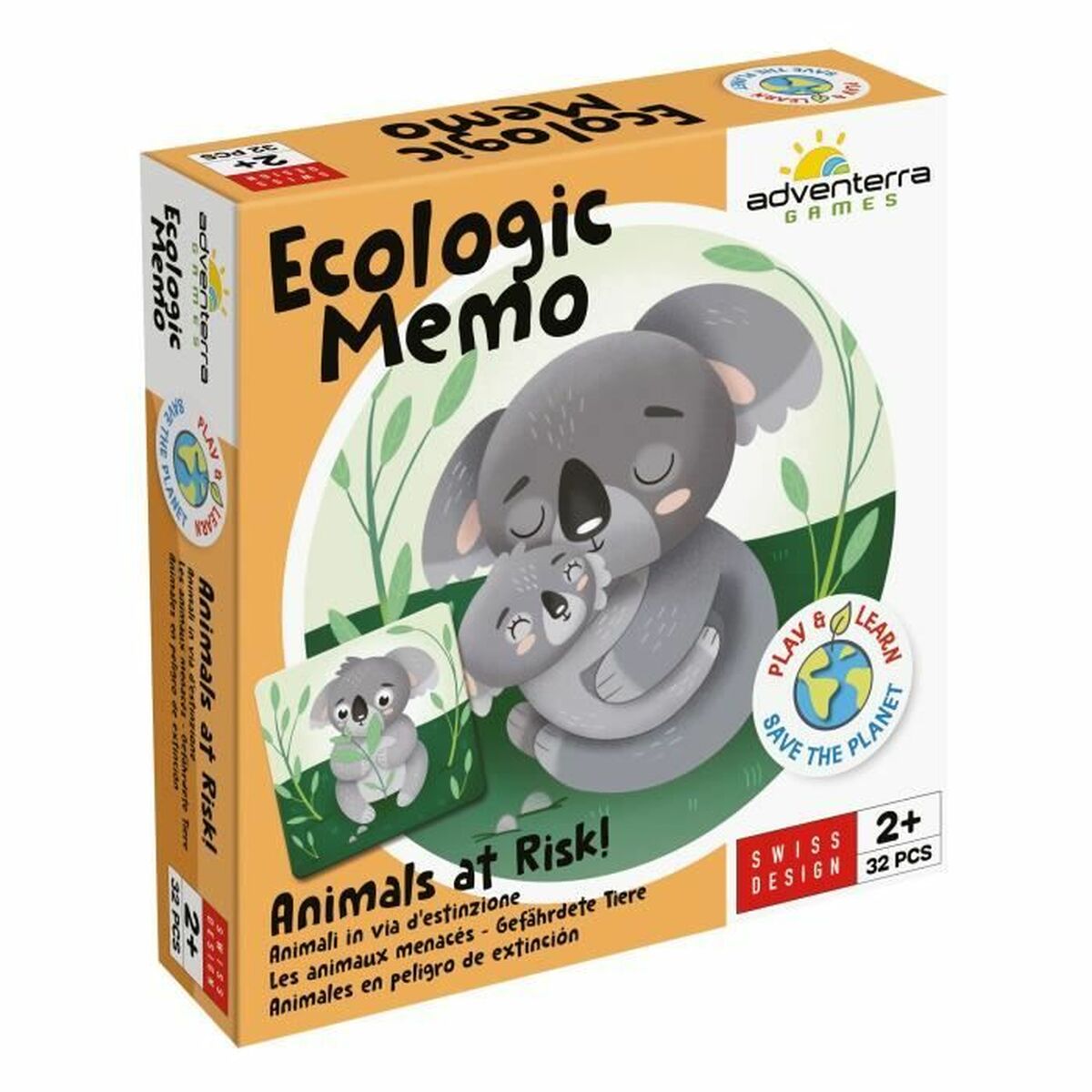 Educational Game Adventerra Memo Ecolgico Animales en Peligro