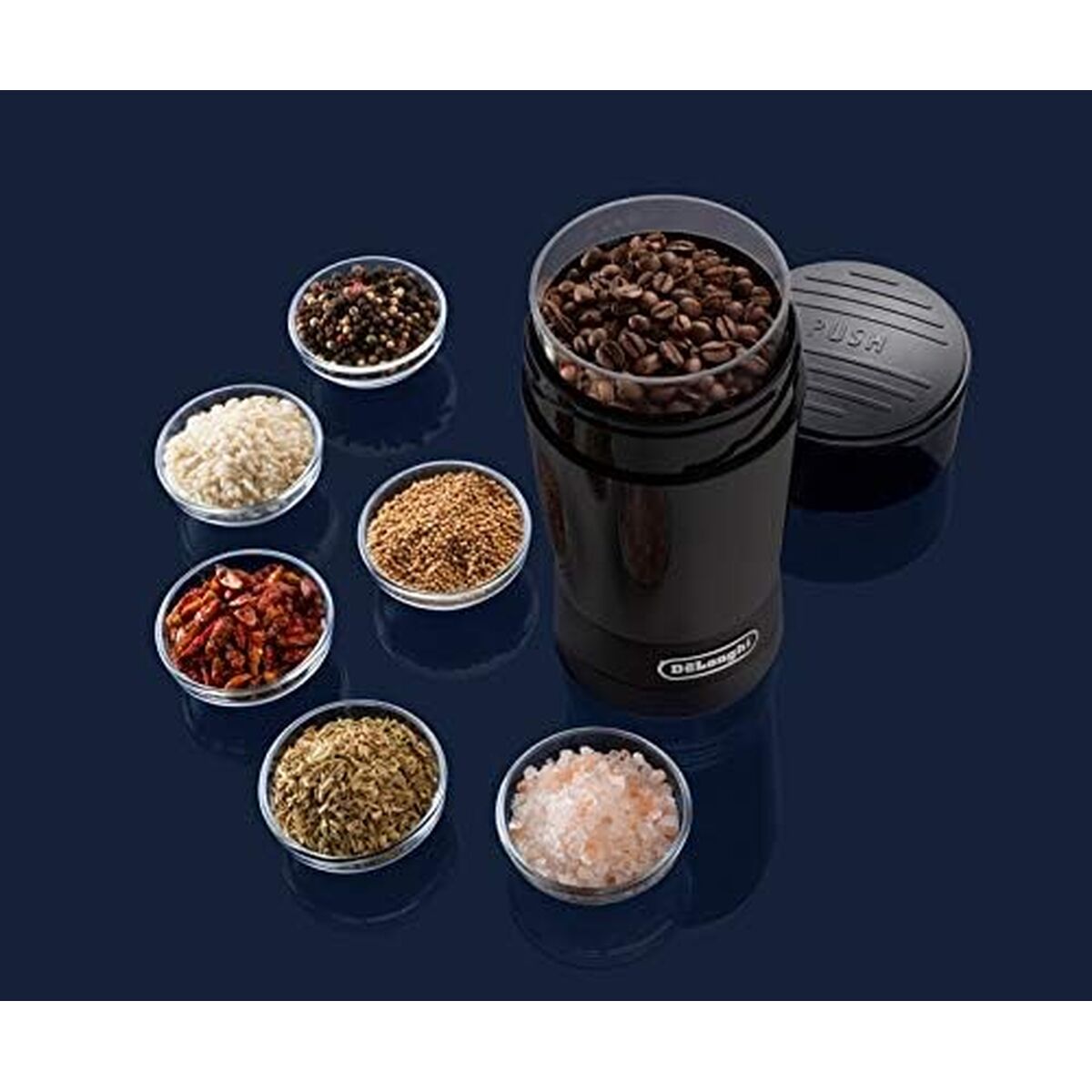 Coffee Grinder DeLonghi KG 200 170 W 90 g Black