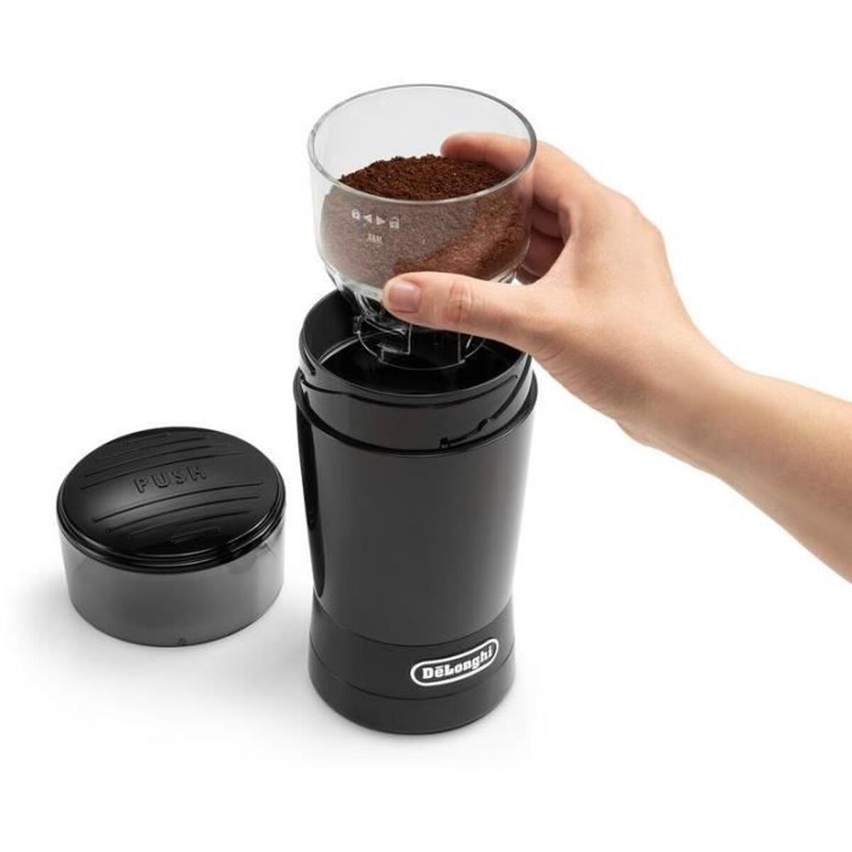 Coffee Grinder DeLonghi KG 200 170 W 90 g Black