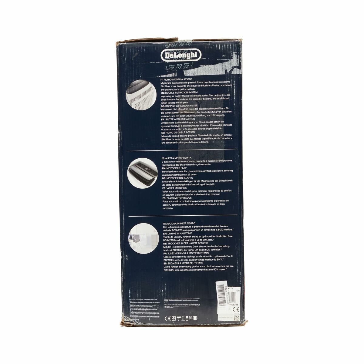 Dehumidifier DeLonghi DDSX225 White Grey