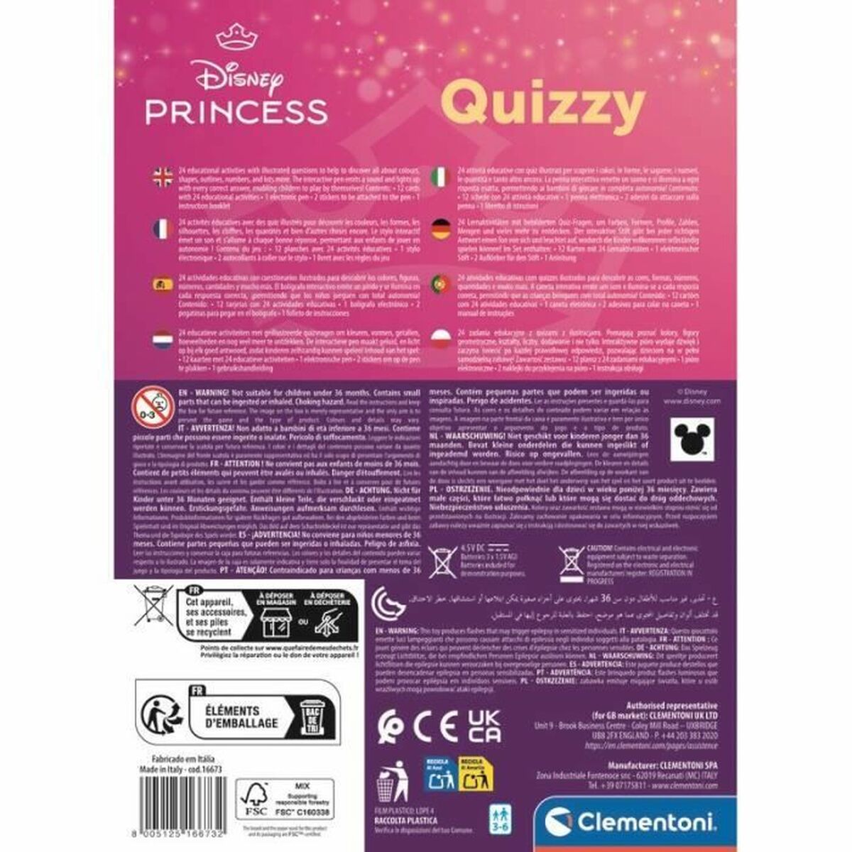 Puzzle Clementoni Quizy – Princesa