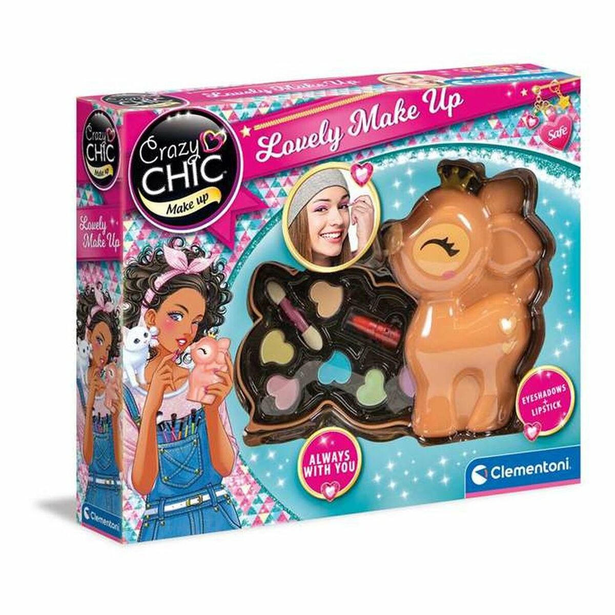 Children’s Make-up Set Clementoni Lovely Make Up Deer (27 x 22 x 5 cm)