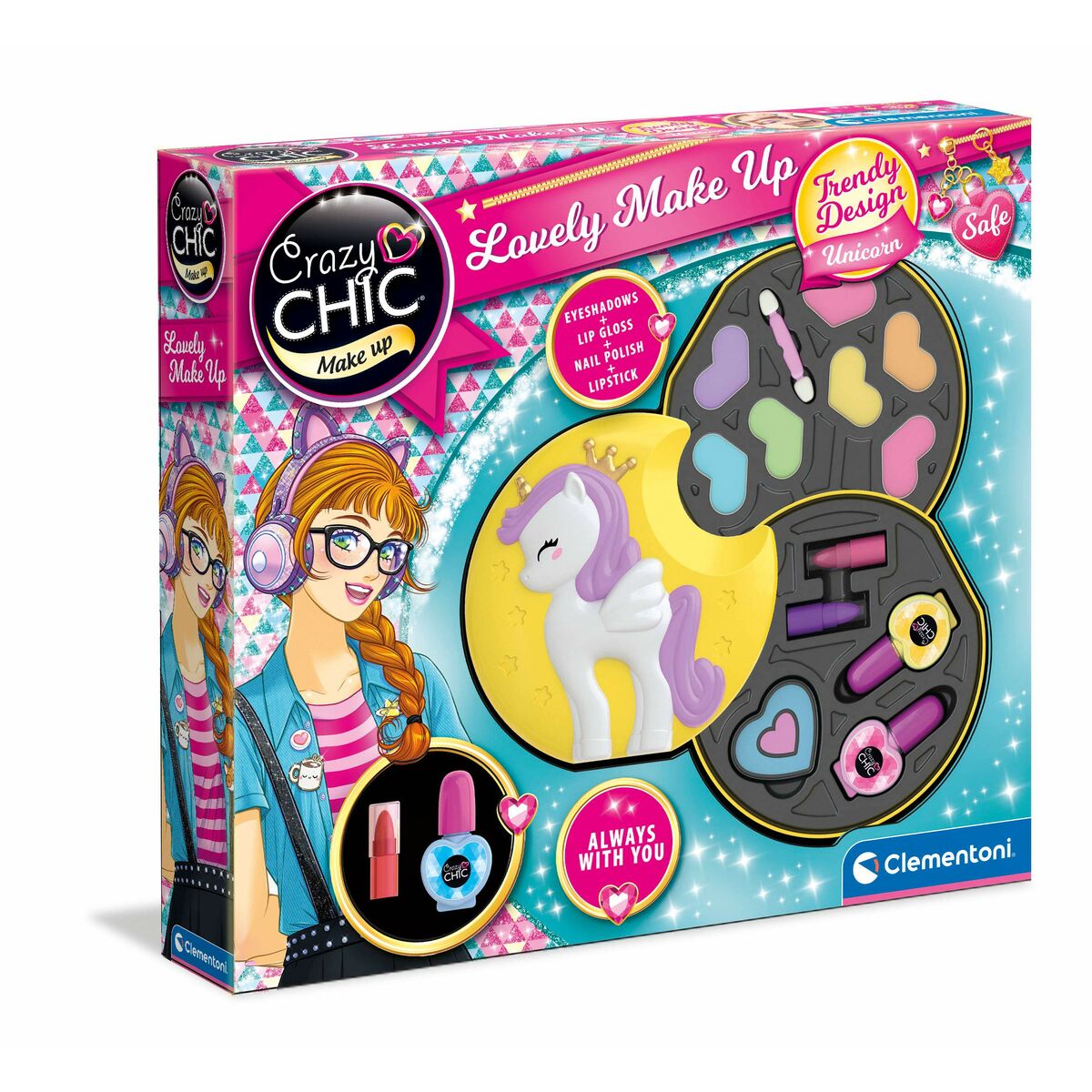 Children’s Make-up Set Clementoni 18643 White Multicolour
