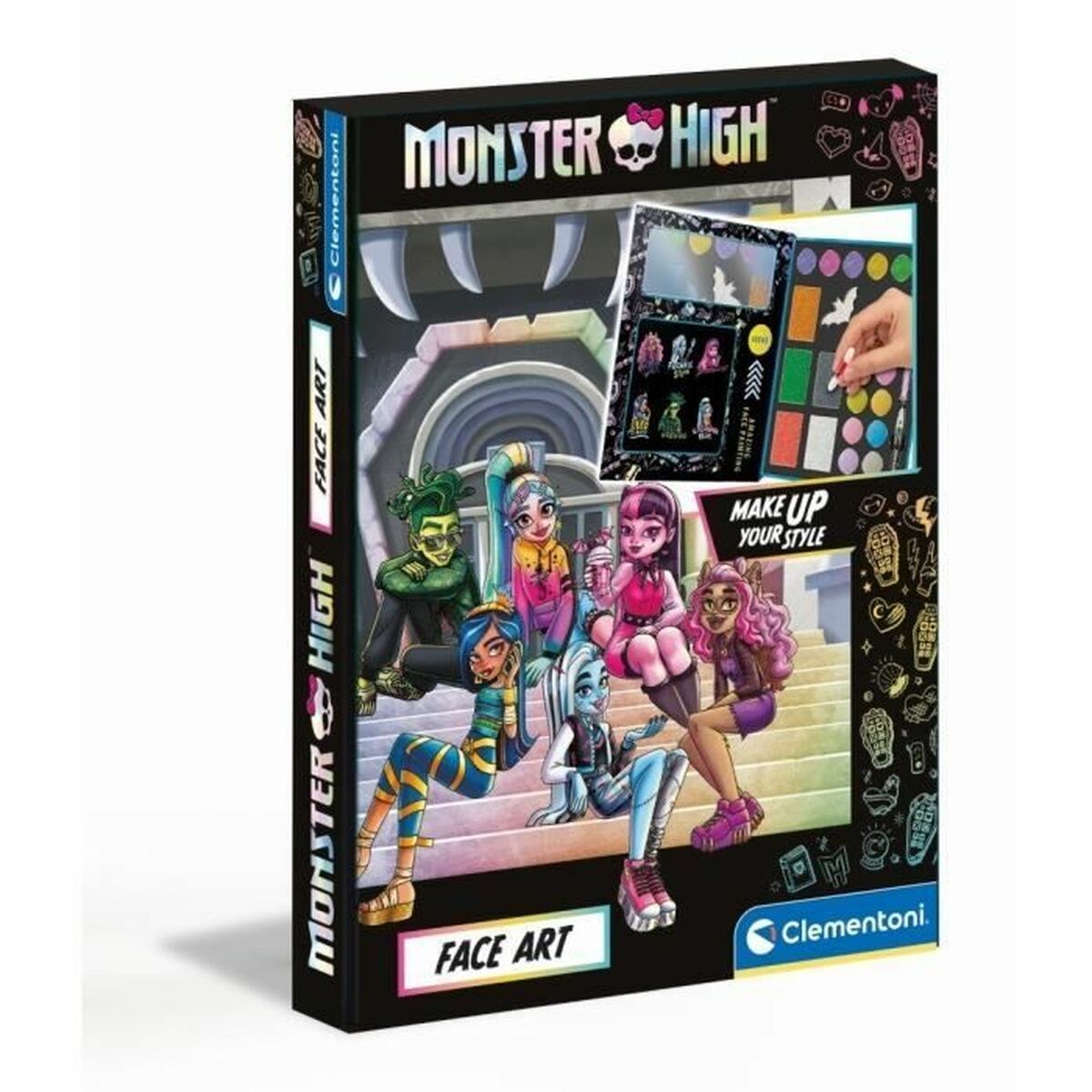 Children’s Make-up Set Clementoni Monster High Fashion Designer Multicolour