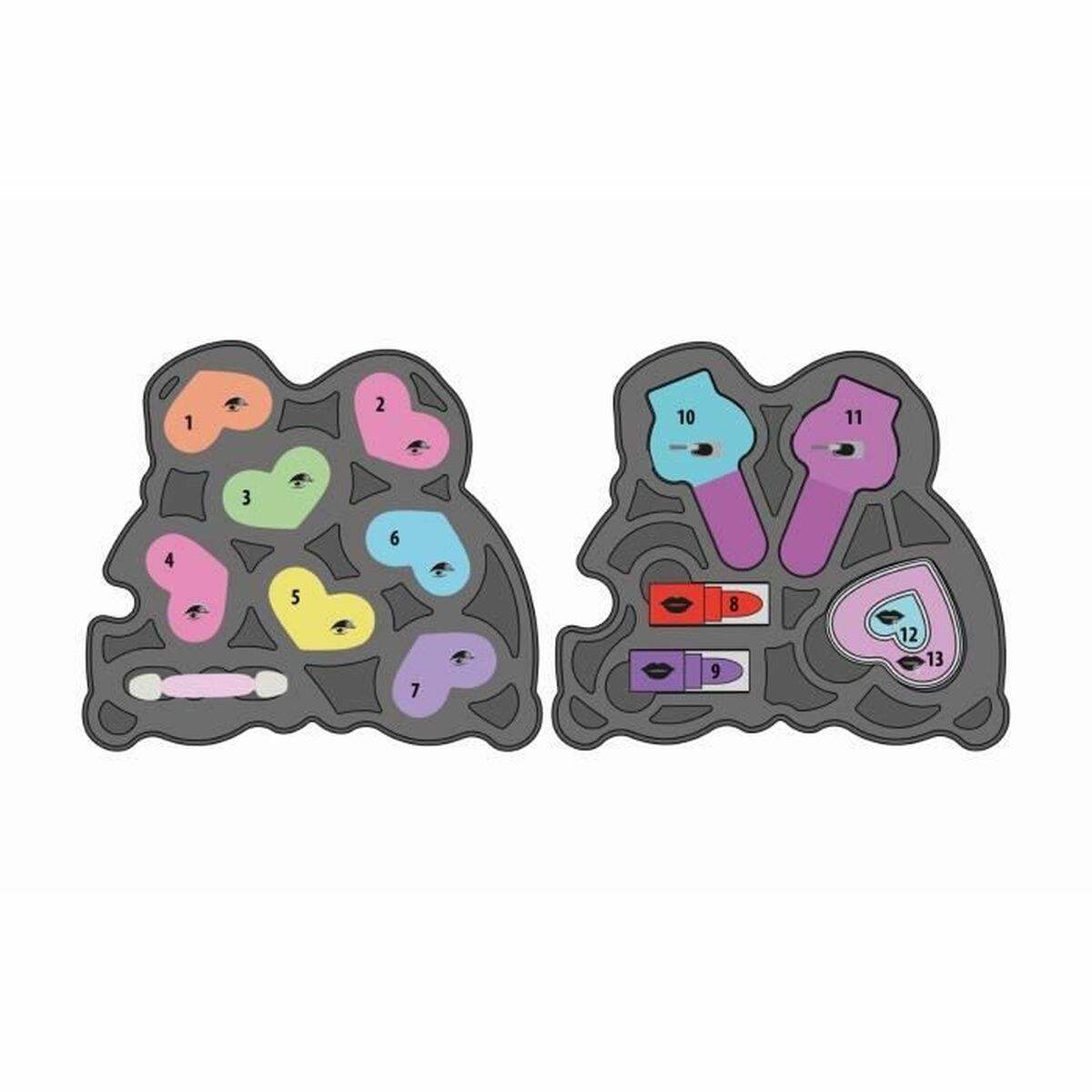 Children’s Make-up Set Clementoni Crazy Chic Beauty Lovely Make up Multicolour