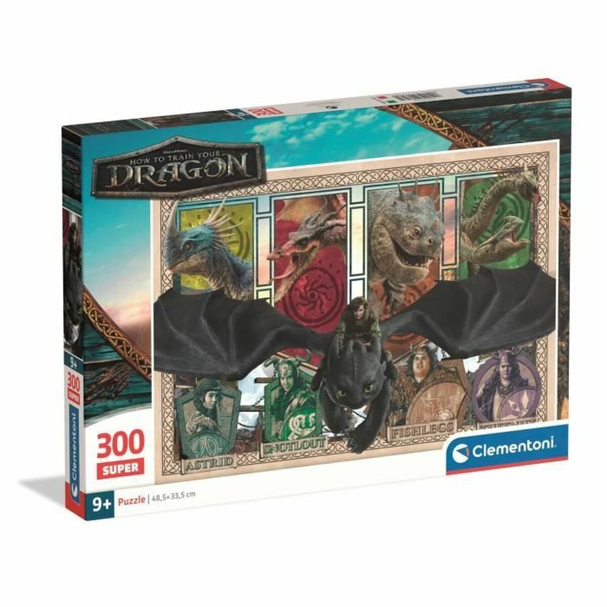 Puzzle Clementoni Super – How to Train your Dragon 48,5 x 33,5 cm 300 Pieces Puzzle Clementoni Super – How to Train your Dragon 48,5 x 33,5 cm 300 Pieces