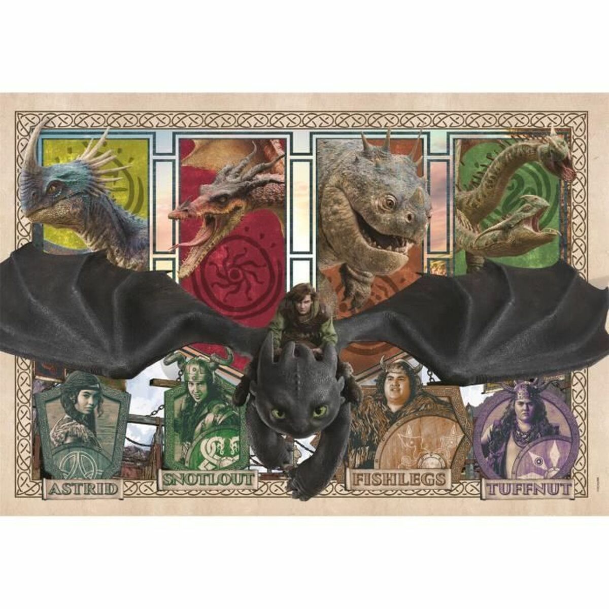 Puzzle Clementoni Super – How to Train your Dragon 48,5 x 33,5 cm 300 Pieces