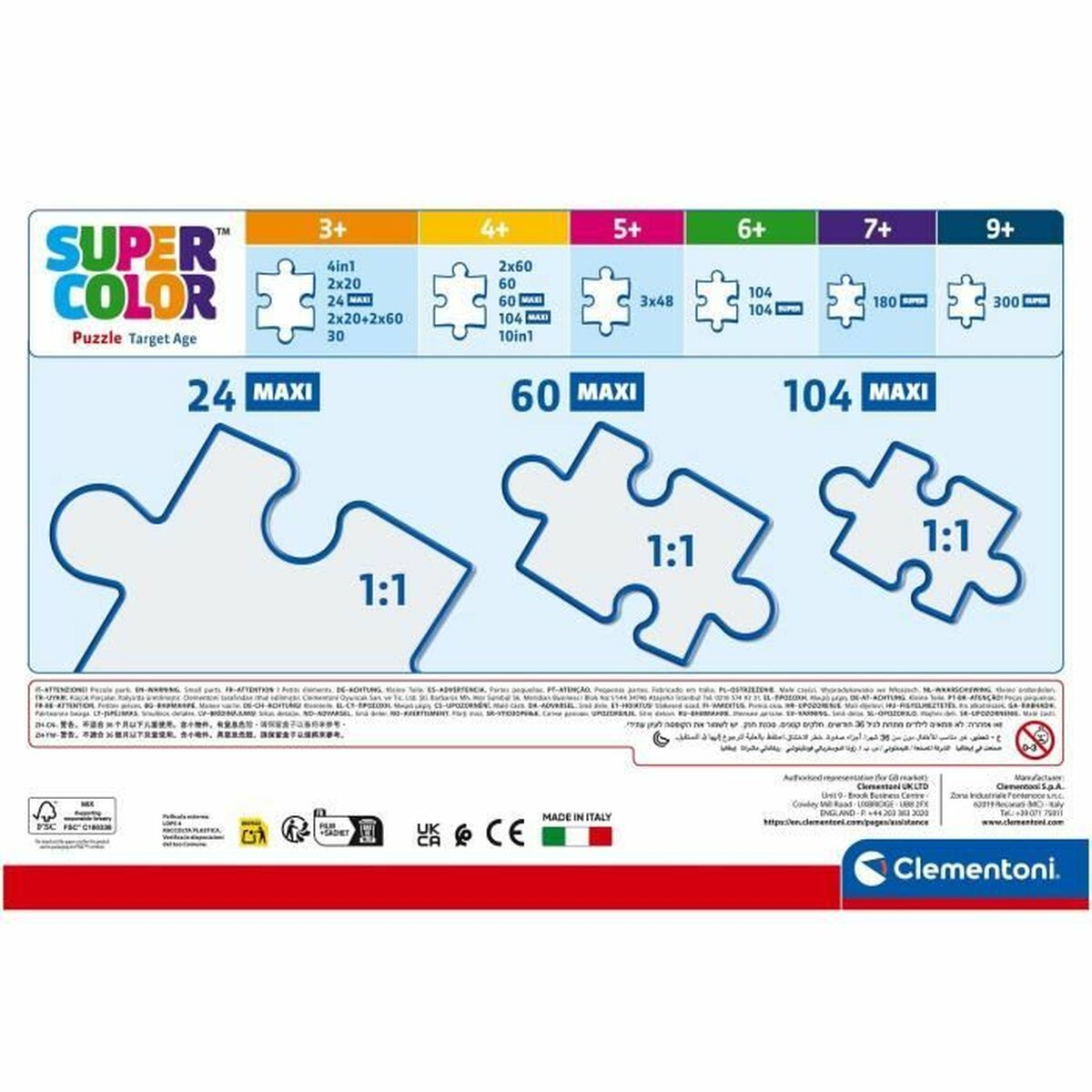 Puzzle Clementoni Maxi – Iron Man and his awesome friends 62 x 42 cm 24 Pieces