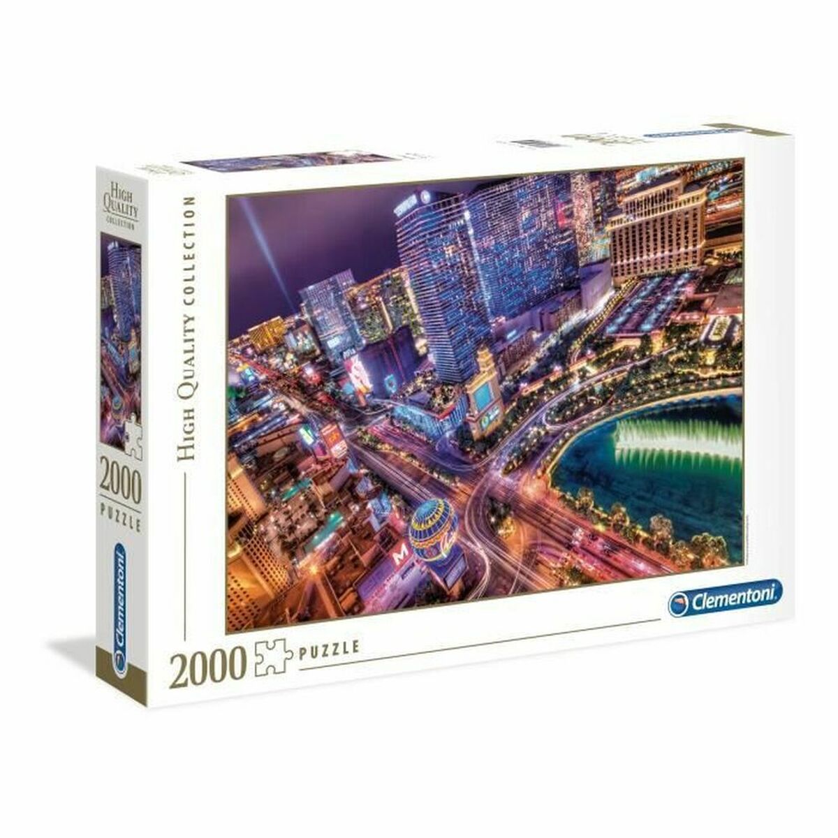 Puzzle Clementoni Las Vegas 97,5 x 66,8 cm 2000 Pieces Puzzle Clementoni Las Vegas 97,5 x 66,8 cm 2000 Pieces