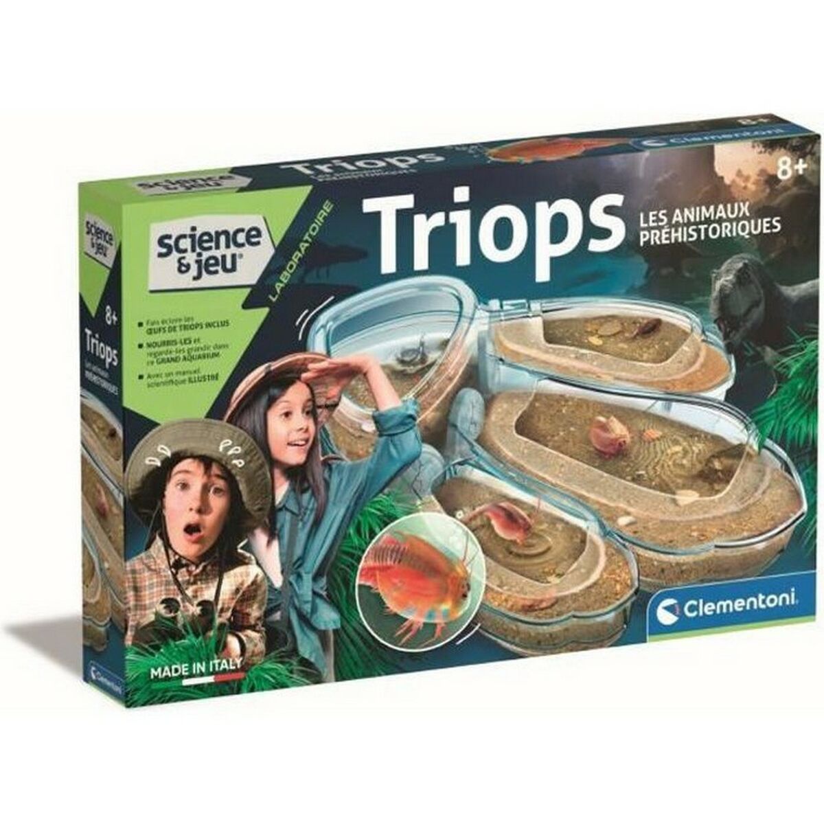 Science Game Clementoni Triops Les animaux prÃ©historiques FR