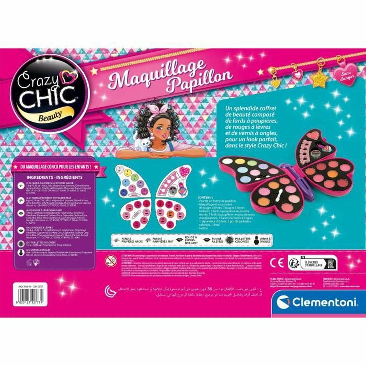 Children’s Make-up Set Baby Born Butterfly Makeup Multicolour