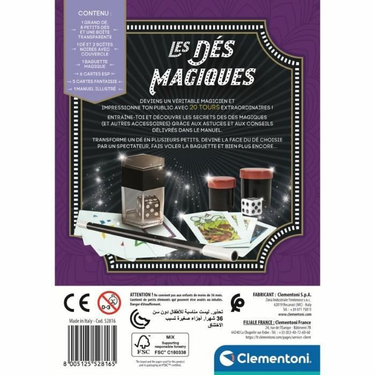 Magic Game Clementoni Coffret des ds magiques (FR)