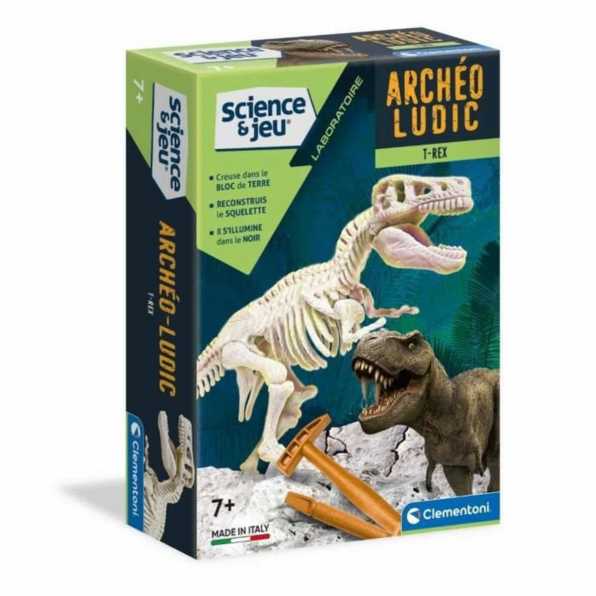 Excavation Game Clementoni T-Rex fosforescente Excavation Game Clementoni T-Rex fosforescente