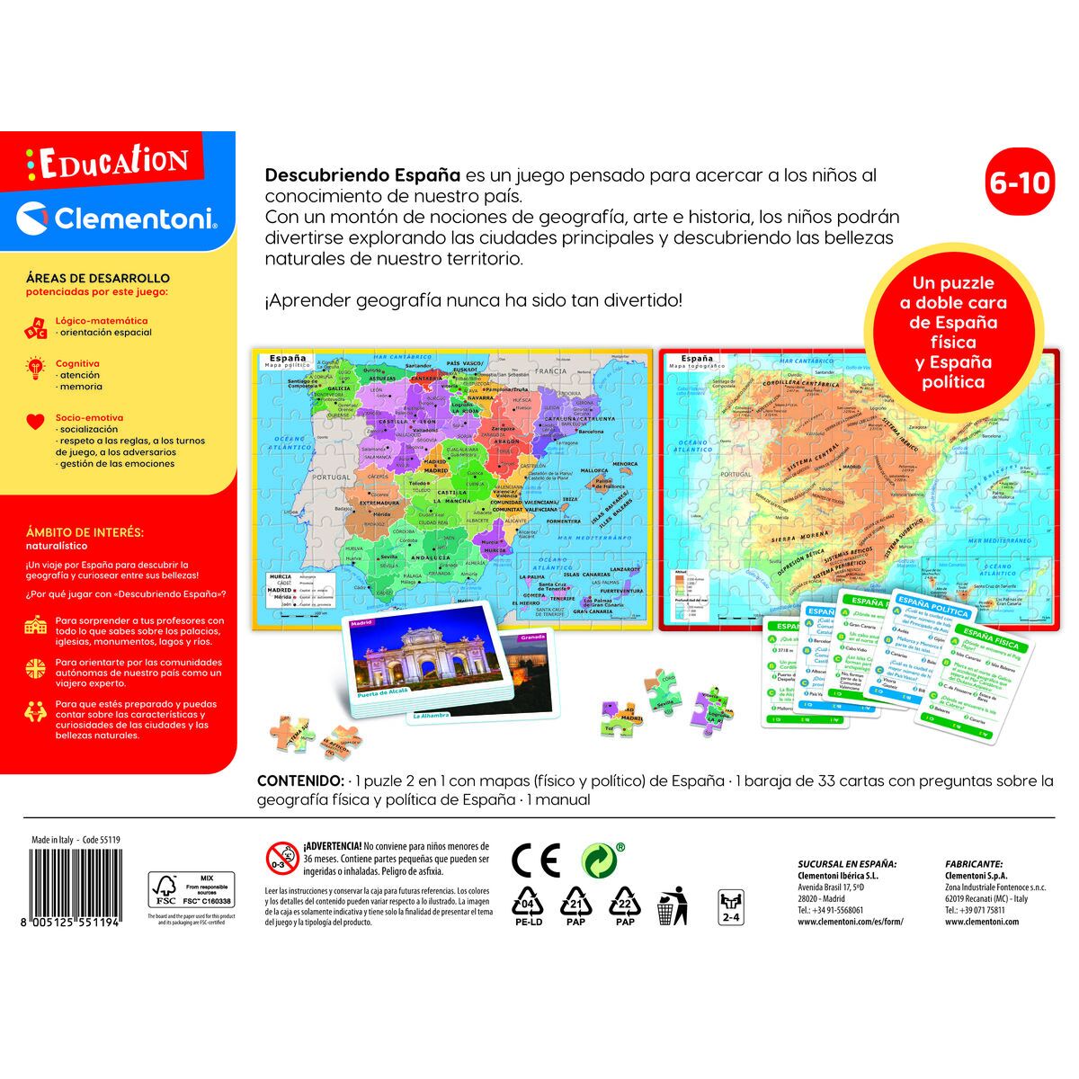 Science Game Clementoni Descubre Espaa