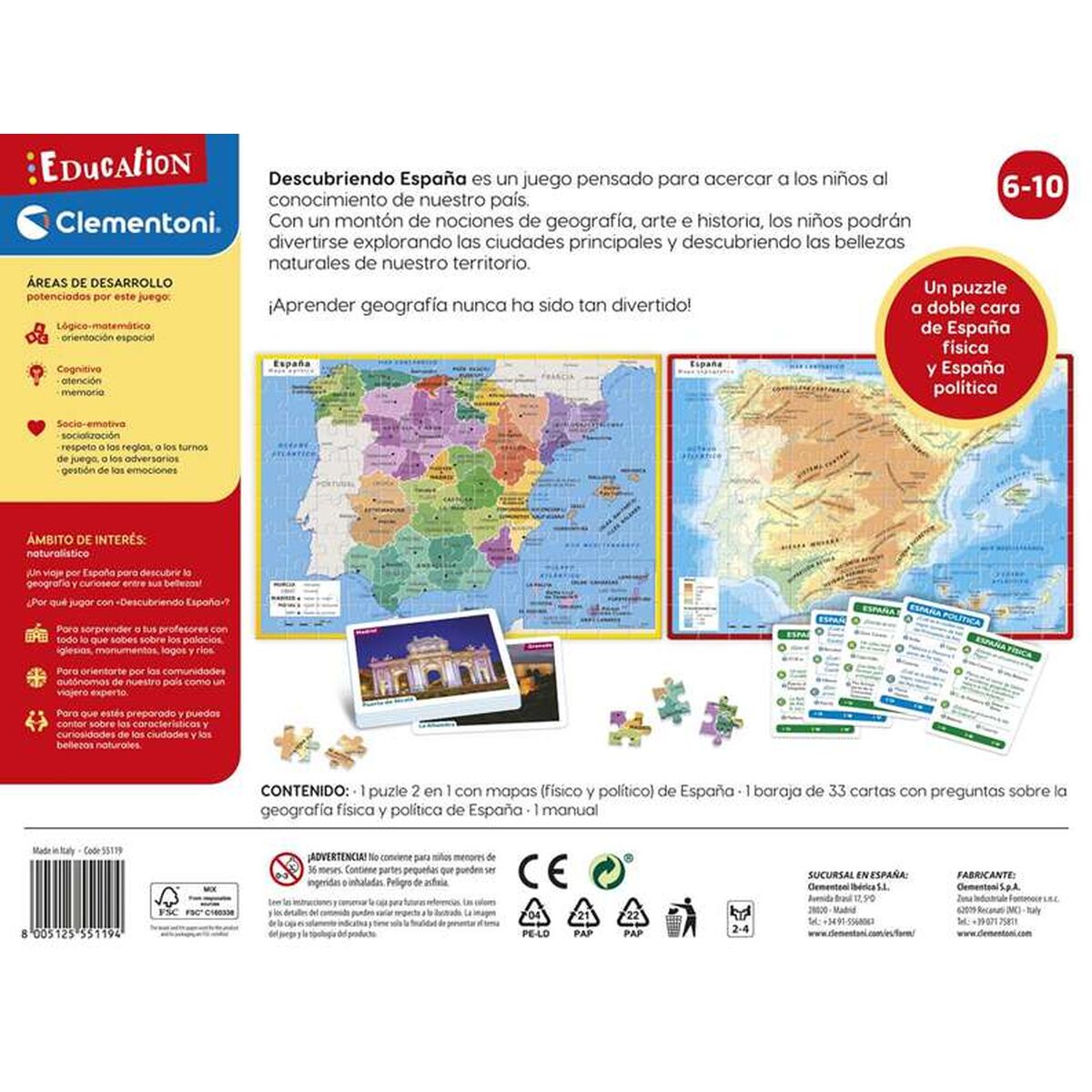 Science Game Clementoni Descubre Espaa