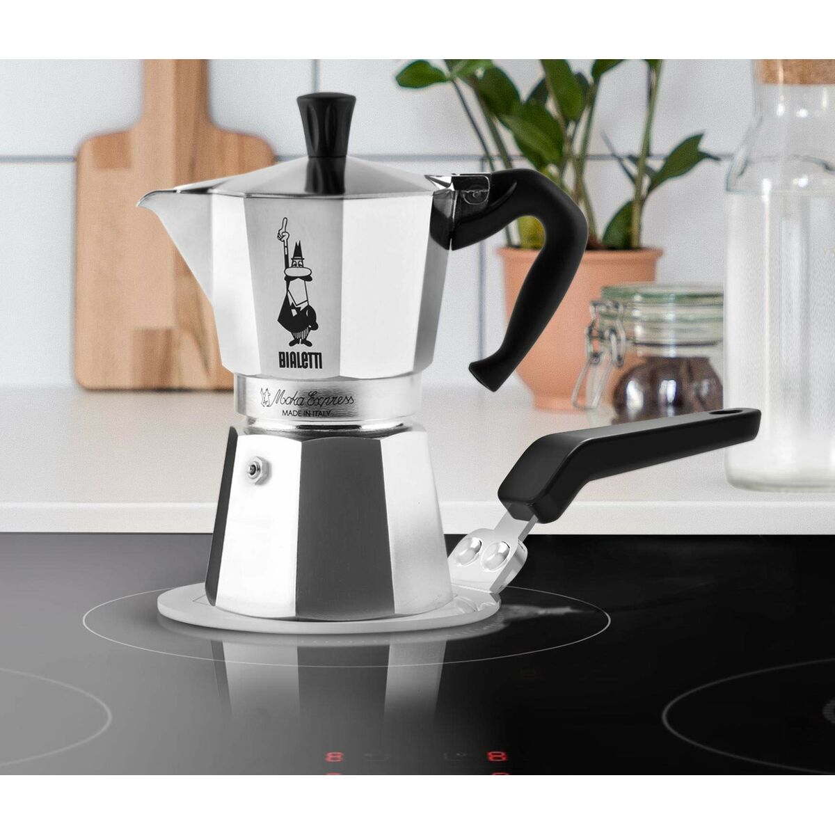 Italian Coffee Pot Bialetti MOKA EXPRESS Black