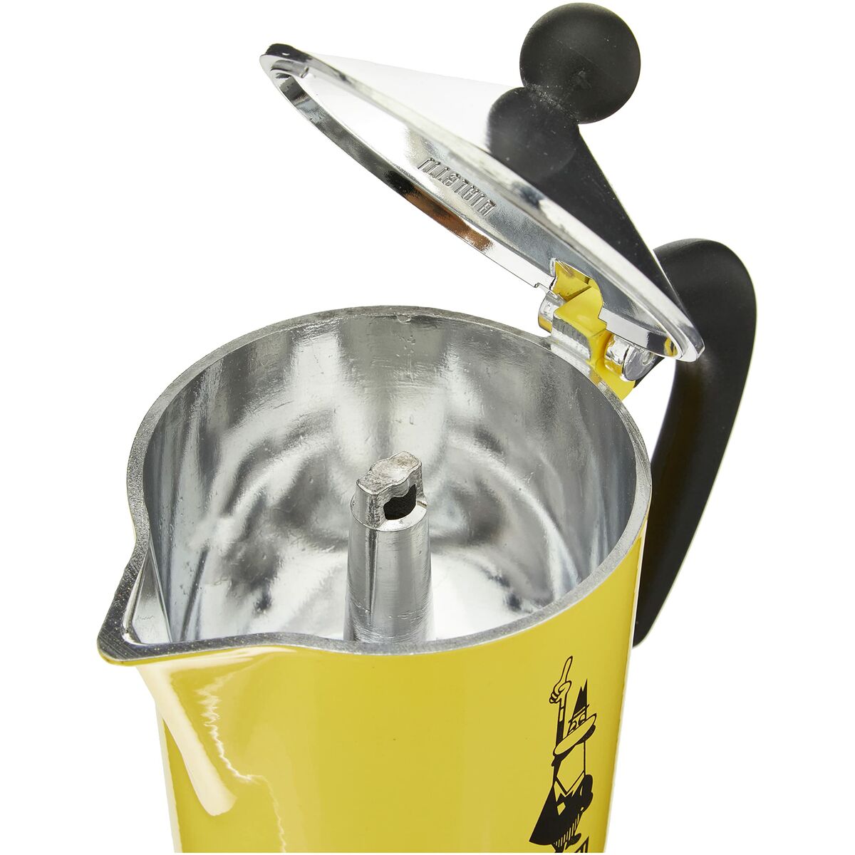 Italian Coffee Pot Bialetti Rainbow Yellow Aluminium 300 ml