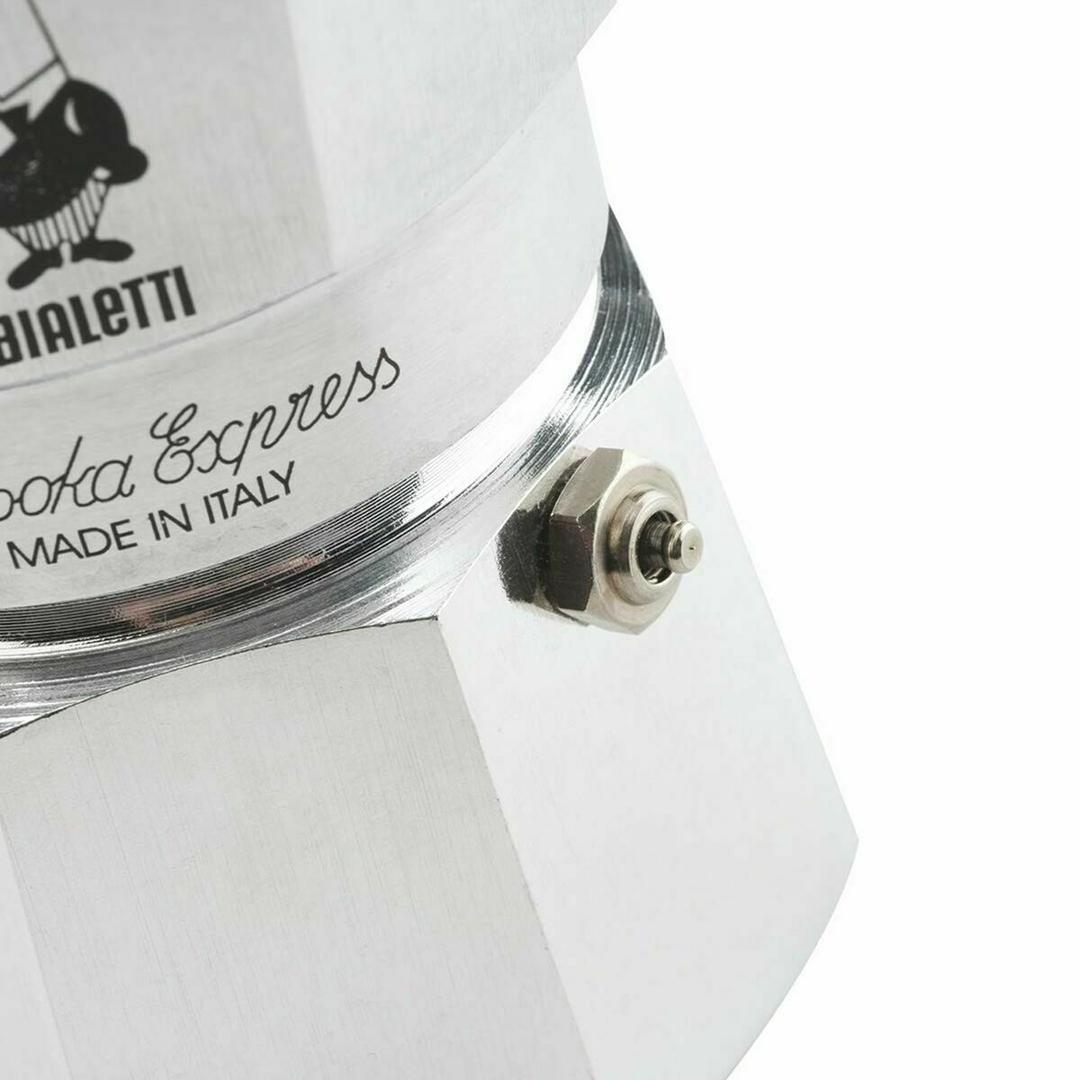 Italian Coffee Pot Bialetti Moka Express Aluminium 60 ml 1 Cup