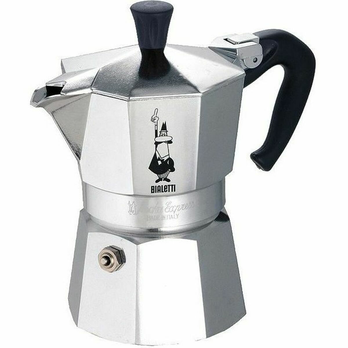 Italian Coffee Pot Bialetti 0001162 Silver Metal Italian Coffee Pot Bialetti 0001162 Silver Metal