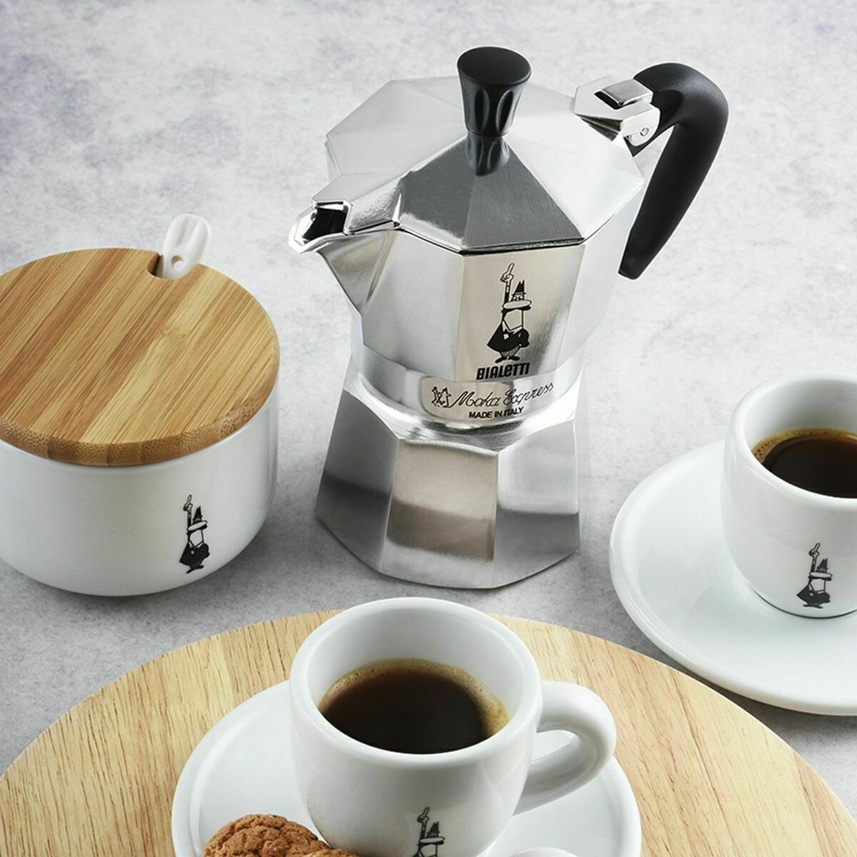 Italian Coffee Pot Bialetti 0001163 Aluminium 6 Cups