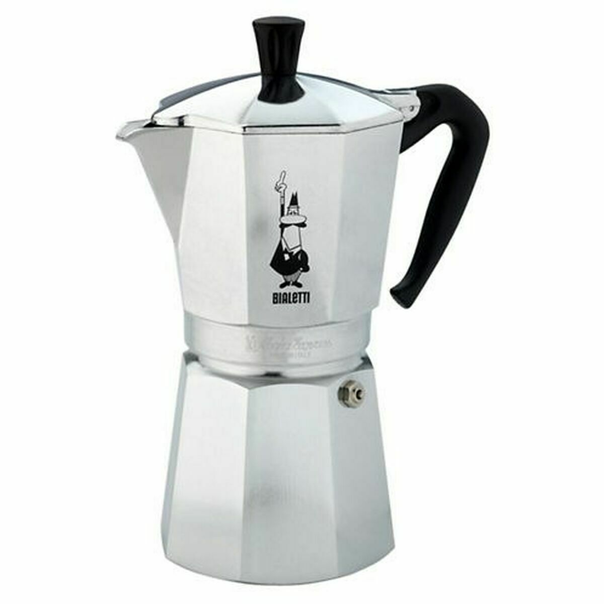 Italian Coffee Pot Bialetti 0001166/MR Silver Aluminium 12 Cups Italian Coffee Pot Bialetti 0001166/MR Silver Aluminium 12 Cups