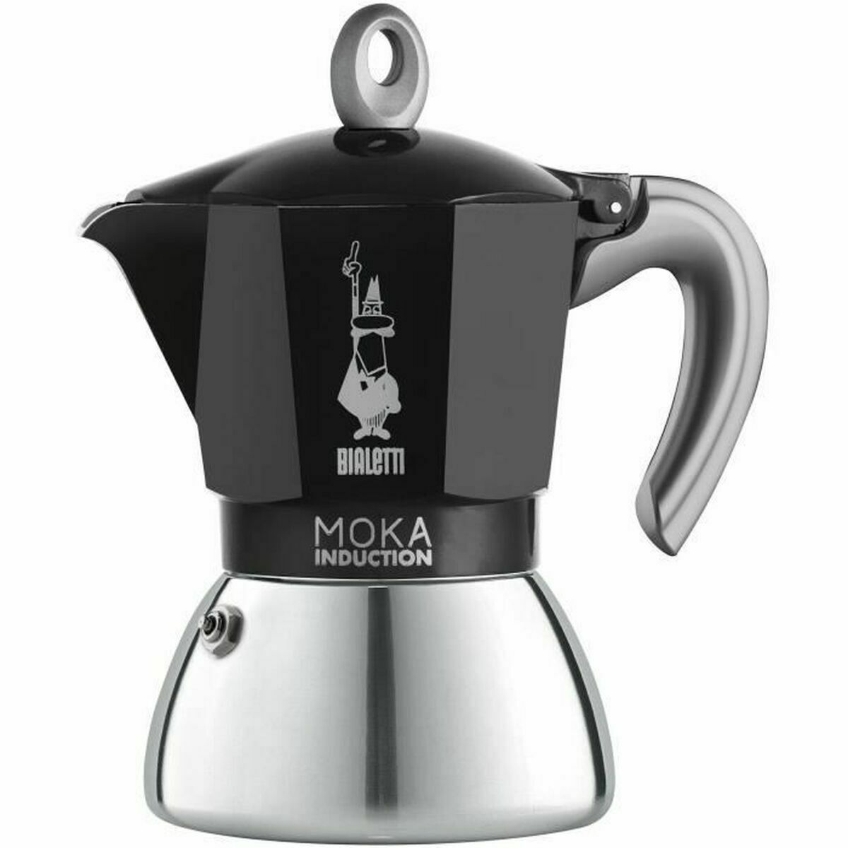 Italian Coffee Pot Bialetti 0006936/NP Black Grey Metal Aluminium