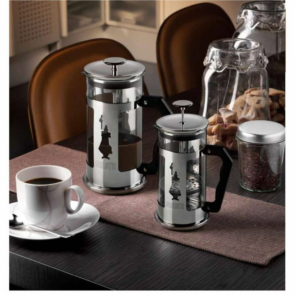 Cafetire with Plunger Bialetti French Press Steel 17,2 x 20 x 17,2 cm Aluminium 8 Cups