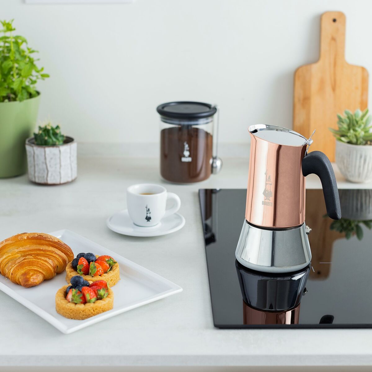 Italian Coffee Pot Bialetti NEW VENUS COPPE 4 Cups